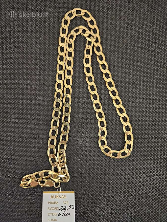 Auksinė grandinėlė - 1555 Eur.