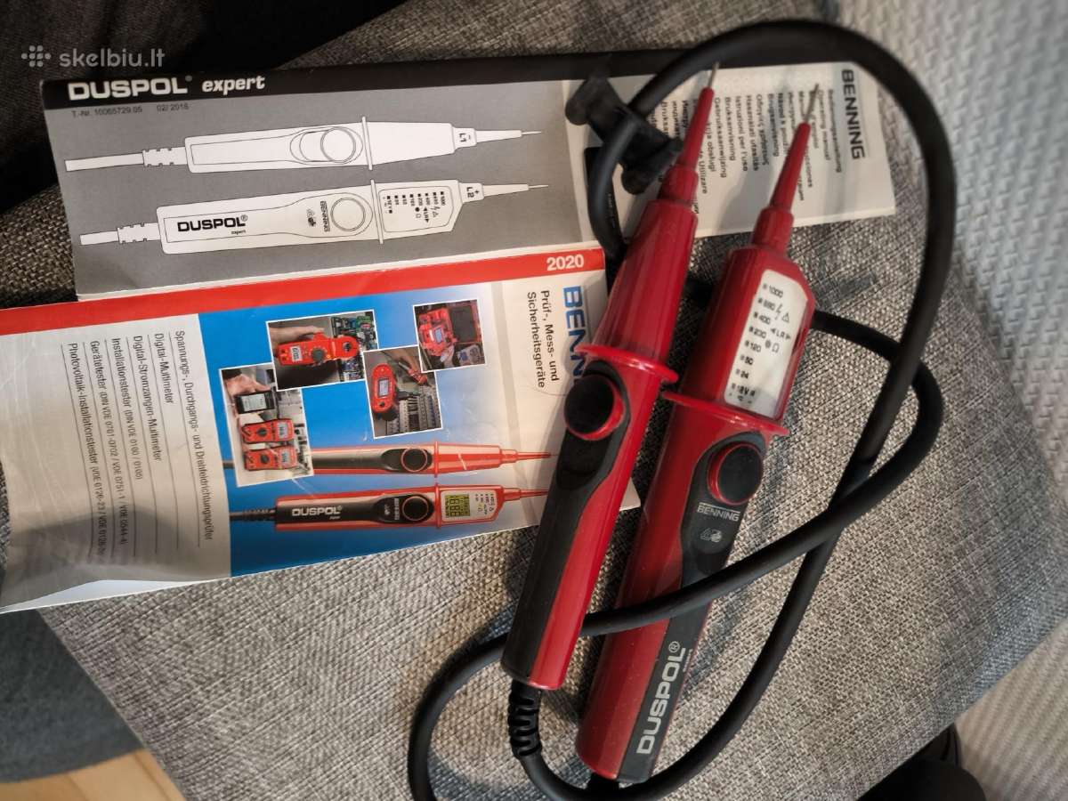 Multimetras testeris fluke ir duspol expert