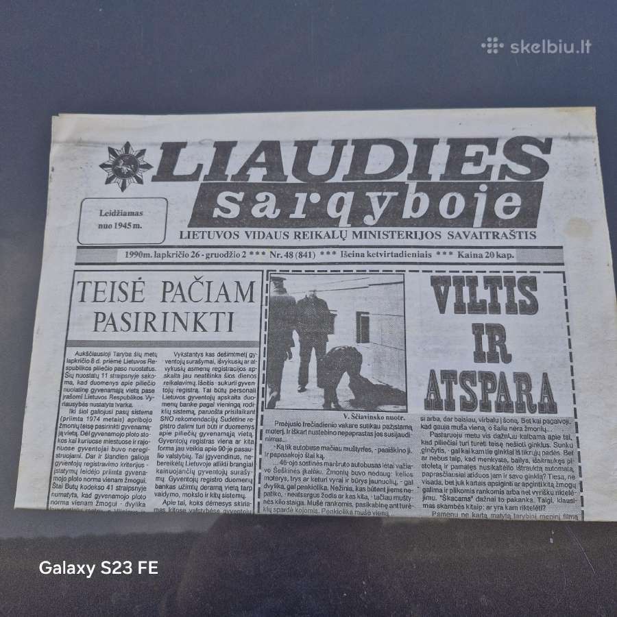 Liaudies Sargyboje 1990m. Nr. 48