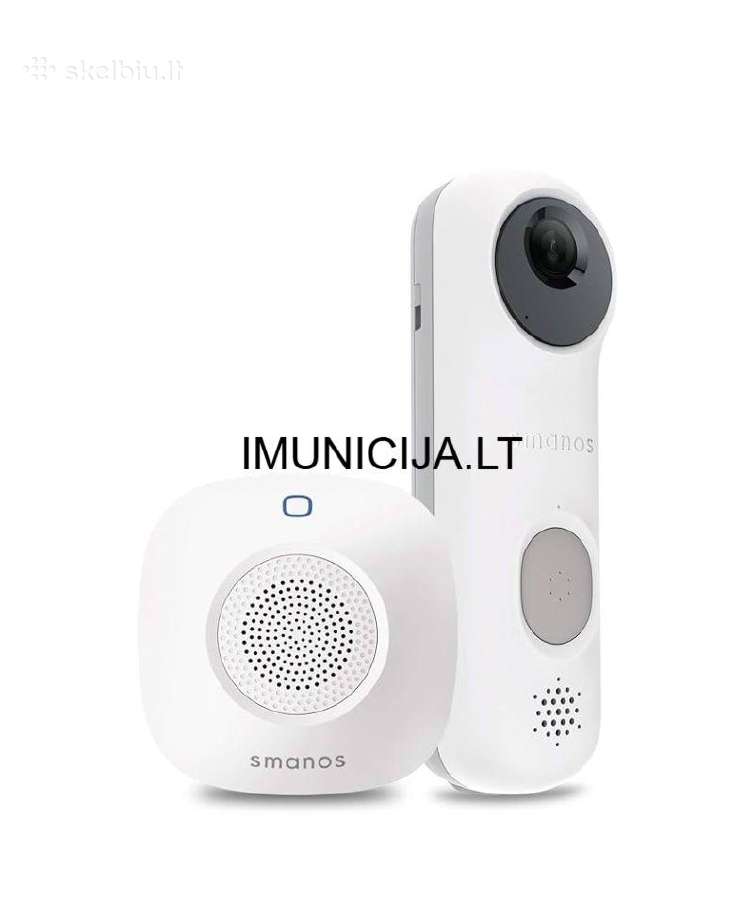 Smanos (db-30) Smart Video Doorbell (Naujas) +6mėn