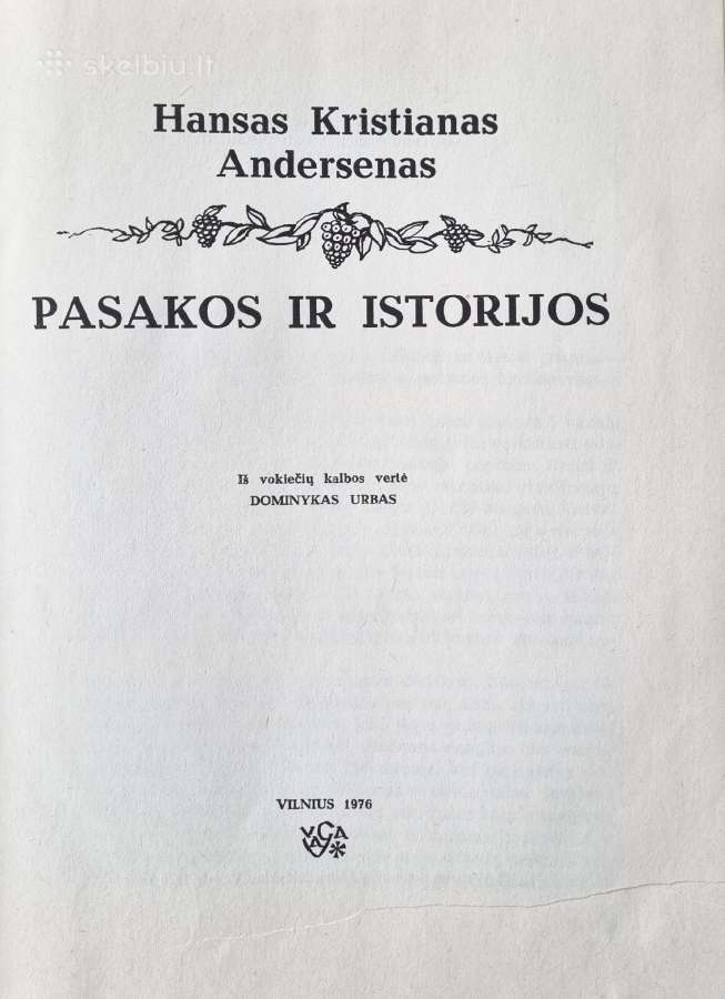 H.k.andersenas "Pasakos ir istorijos" - nuotraukos Nr. 2