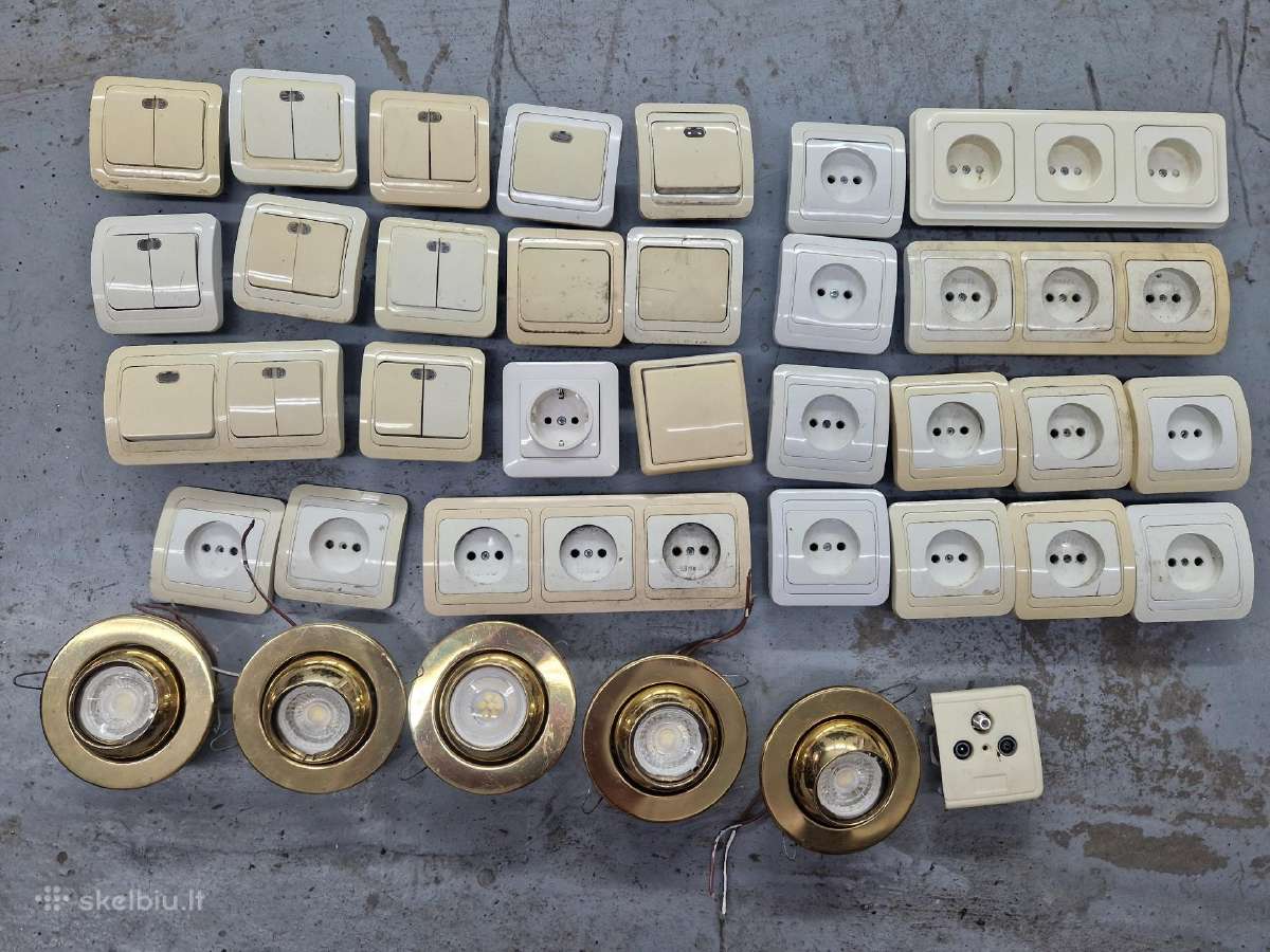 Elektros jungikliai ir rozetės