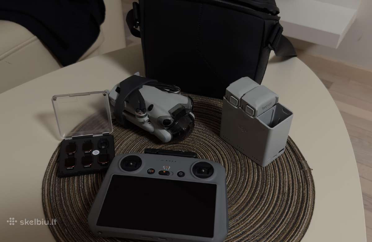 Dji Mini 4 Pro Fly More Combo dronas su Dji RC 2v