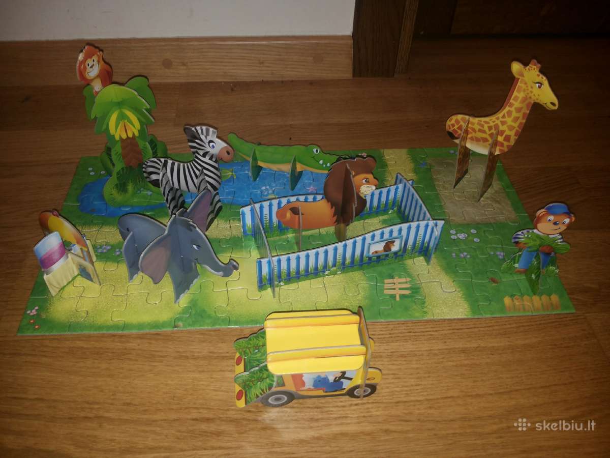 Puzle ir 3D zvereliai Zoologijos sodas - nuotraukos Nr. 4