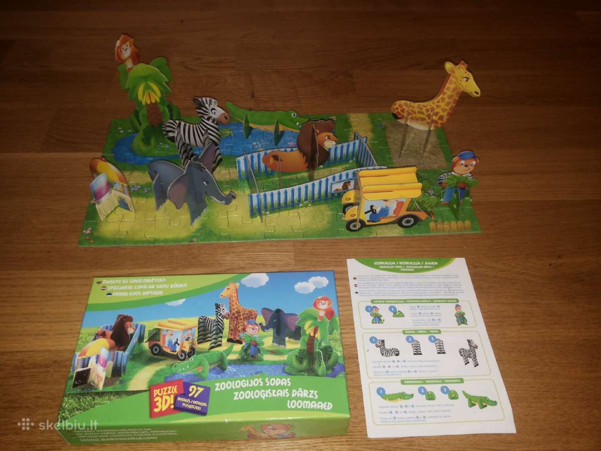 Puzle ir 3D zvereliai Zoologijos sodas - nuotraukos Nr. 6