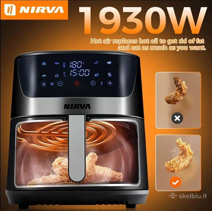 Karšto oro gruzdintuvė Nirva 10,5 litro - nuotraukos Nr. 5