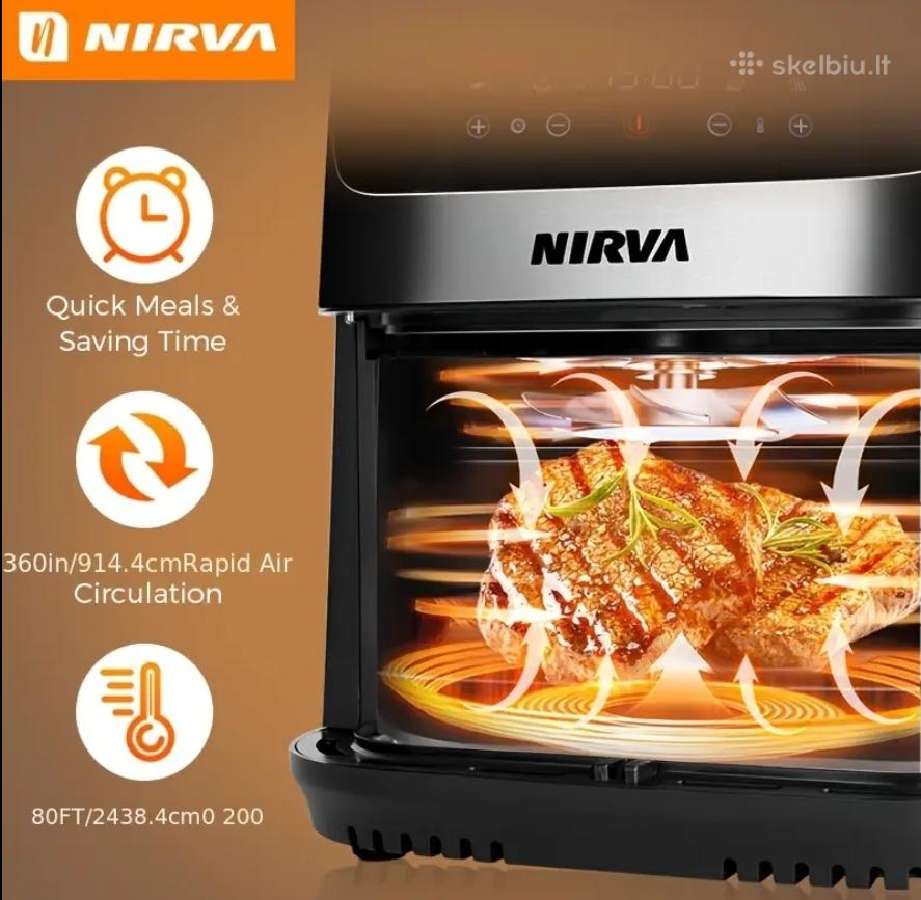 Karšto oro gruzdintuvė Nirva 10,5 litro - nuotraukos Nr. 6