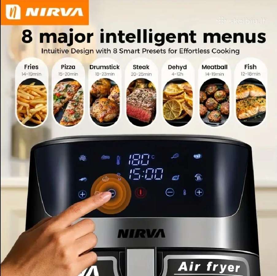 Karšto oro gruzdintuvė Nirva 10,5 litro - nuotraukos Nr. 7