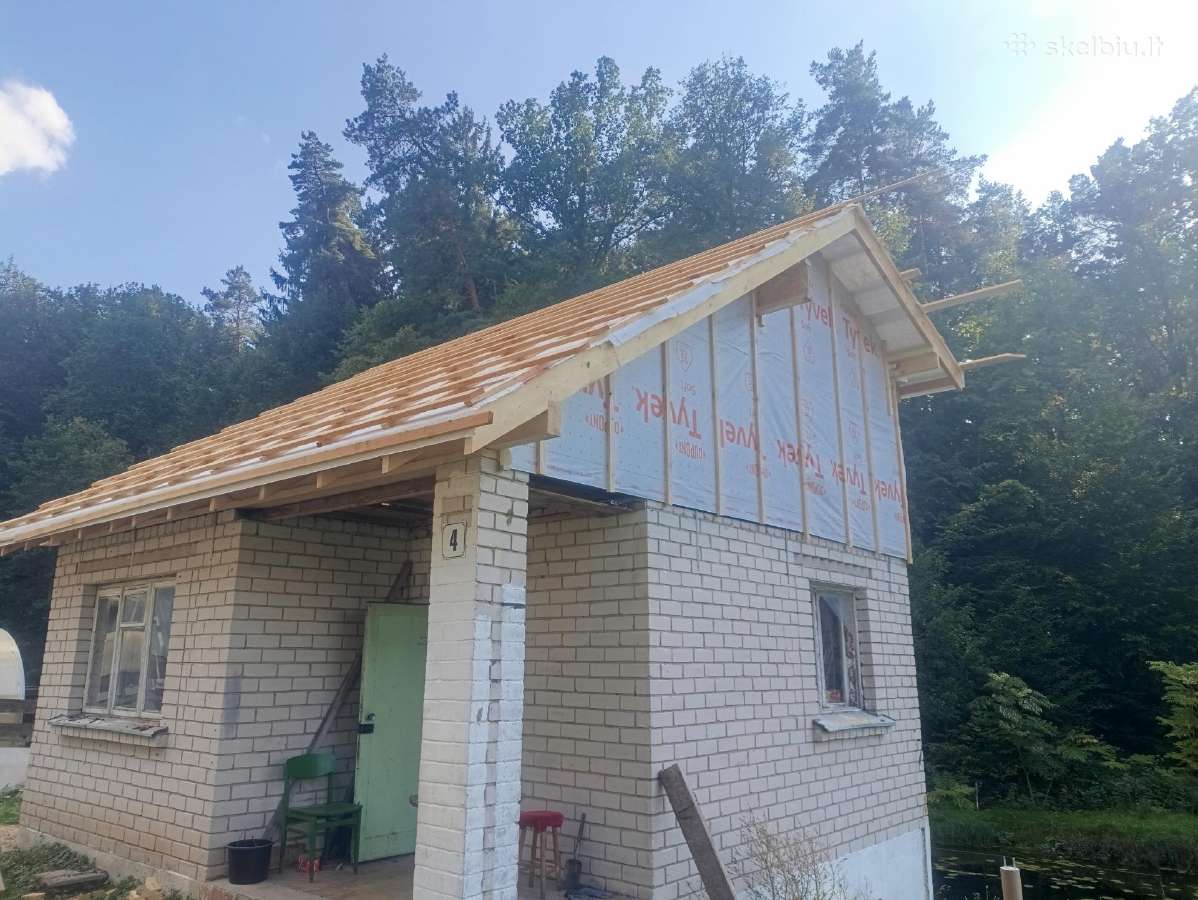 Stogų dengimas, karkasiniai namai,vidaus apdaila - nuotraukos Nr. 10