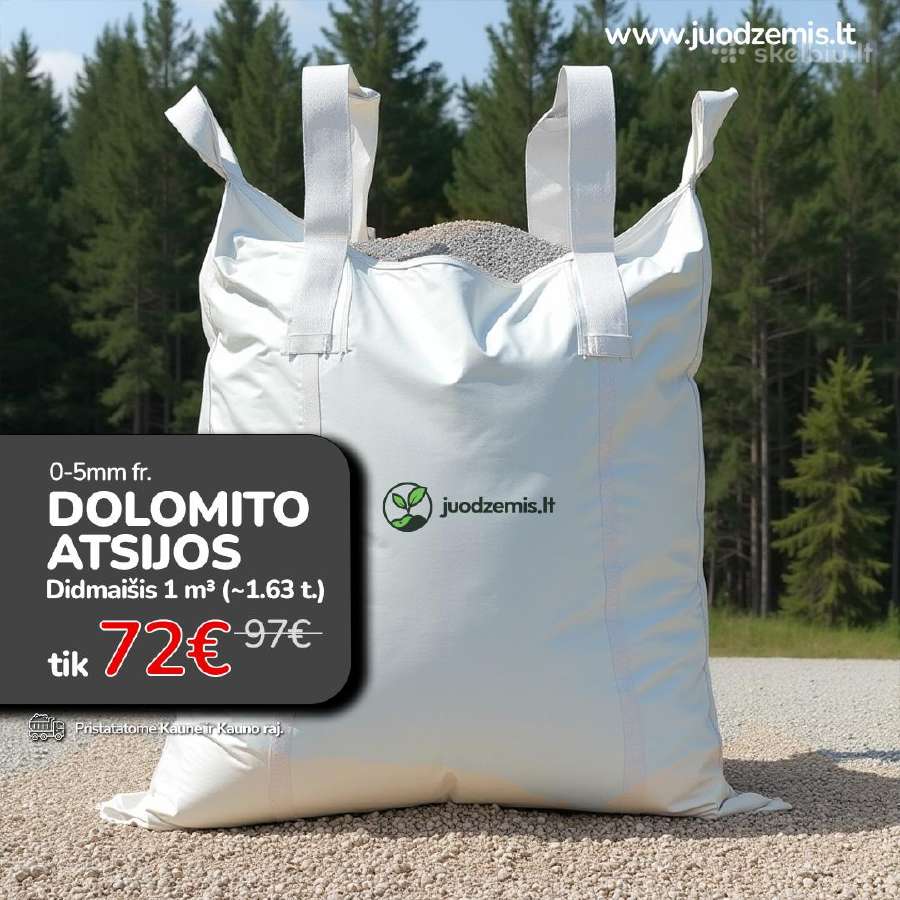 Dolomito atsijos - 72 eur