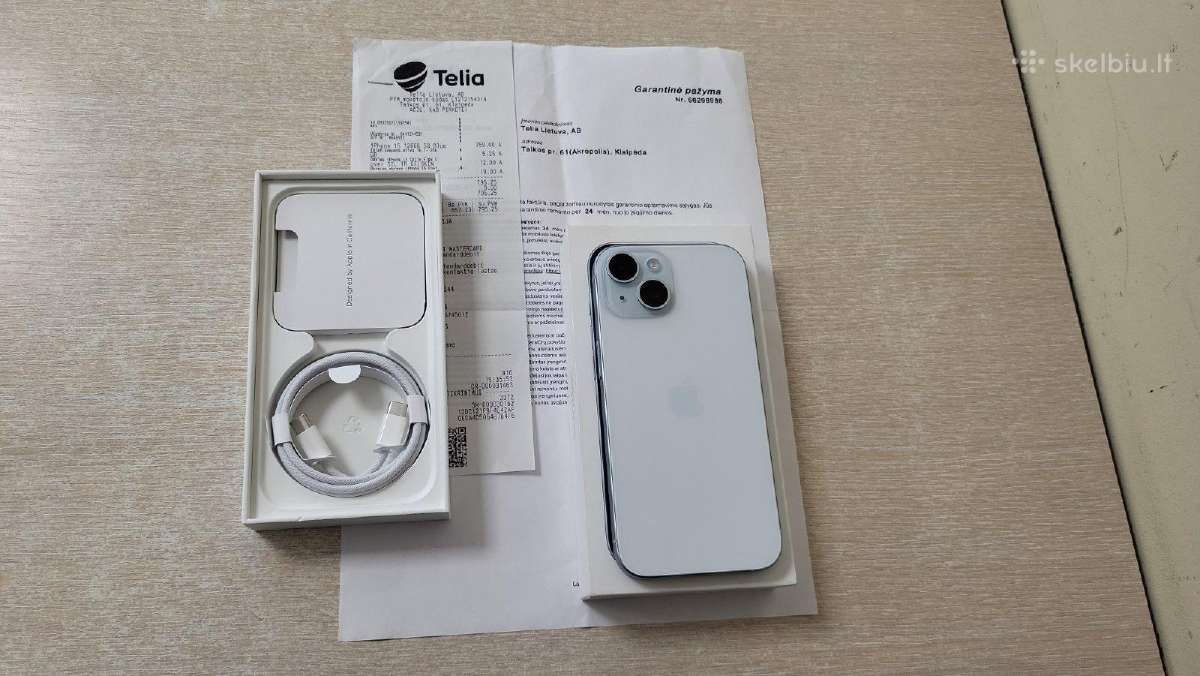 Nupirksiu Arba Paimsiu Užstatu Apple iPhone 15