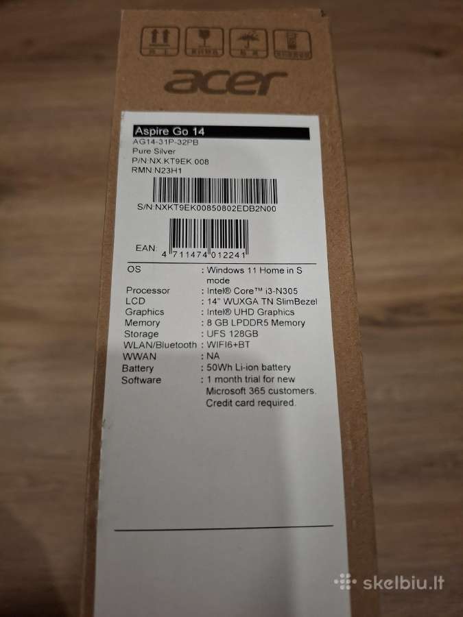 Acer Aspire Go 15, 3 Spin, Ag15-31p kompiuteris - nuotraukos Nr. 31