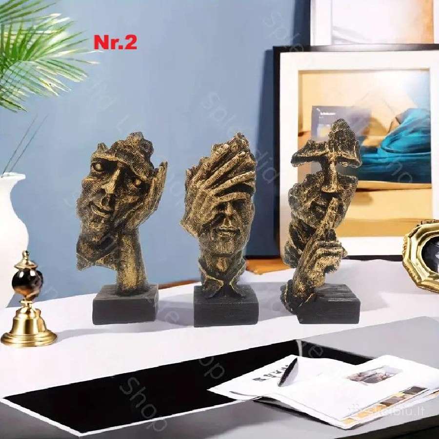 Meniškos skulptūros - Nematau, Negirdžiu, Nekalbu - nuotraukos Nr. 15