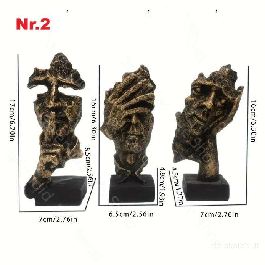 Meniškos skulptūros - Nematau, Negirdžiu, Nekalbu - nuotraukos Nr. 18