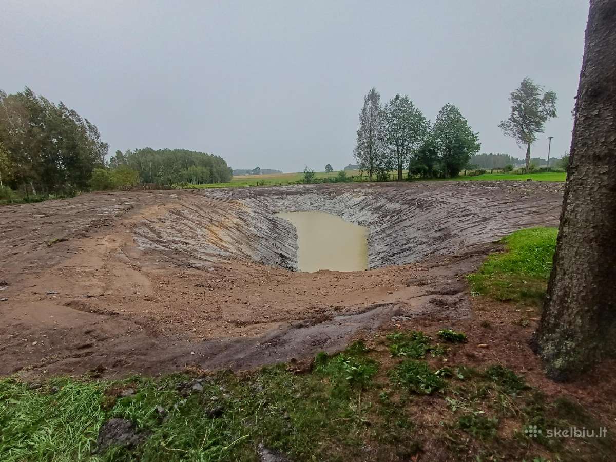 Tvenkinių kasimas,griovimo darbai,kiti žemėsdarbai - nuotraukos Nr. 3