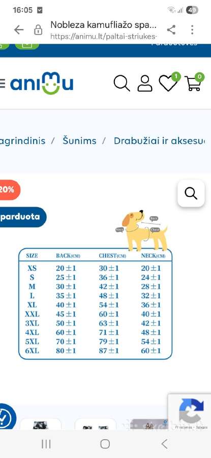 Liemenė šunims - nuotraukos Nr. 5