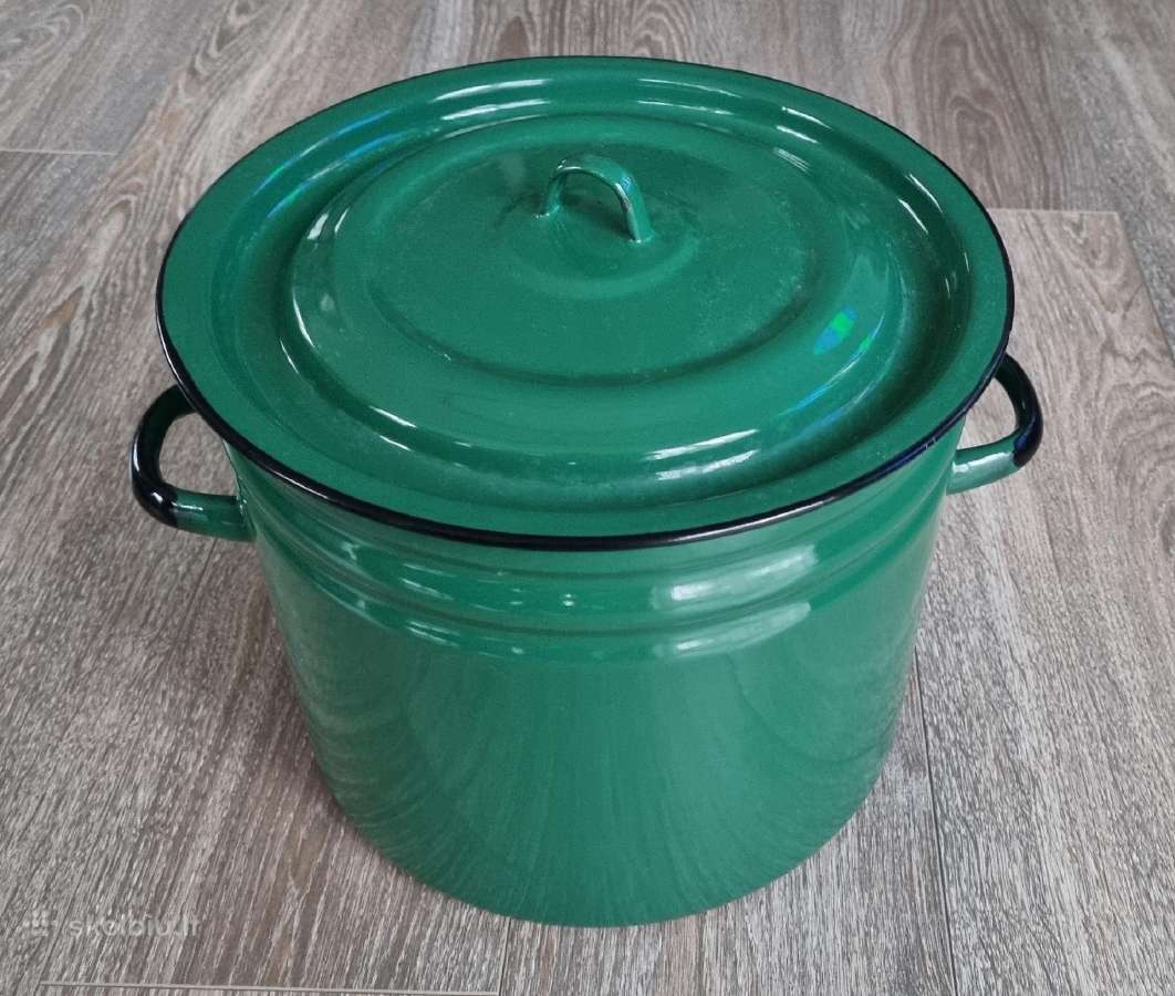 Emaliuotas puodas