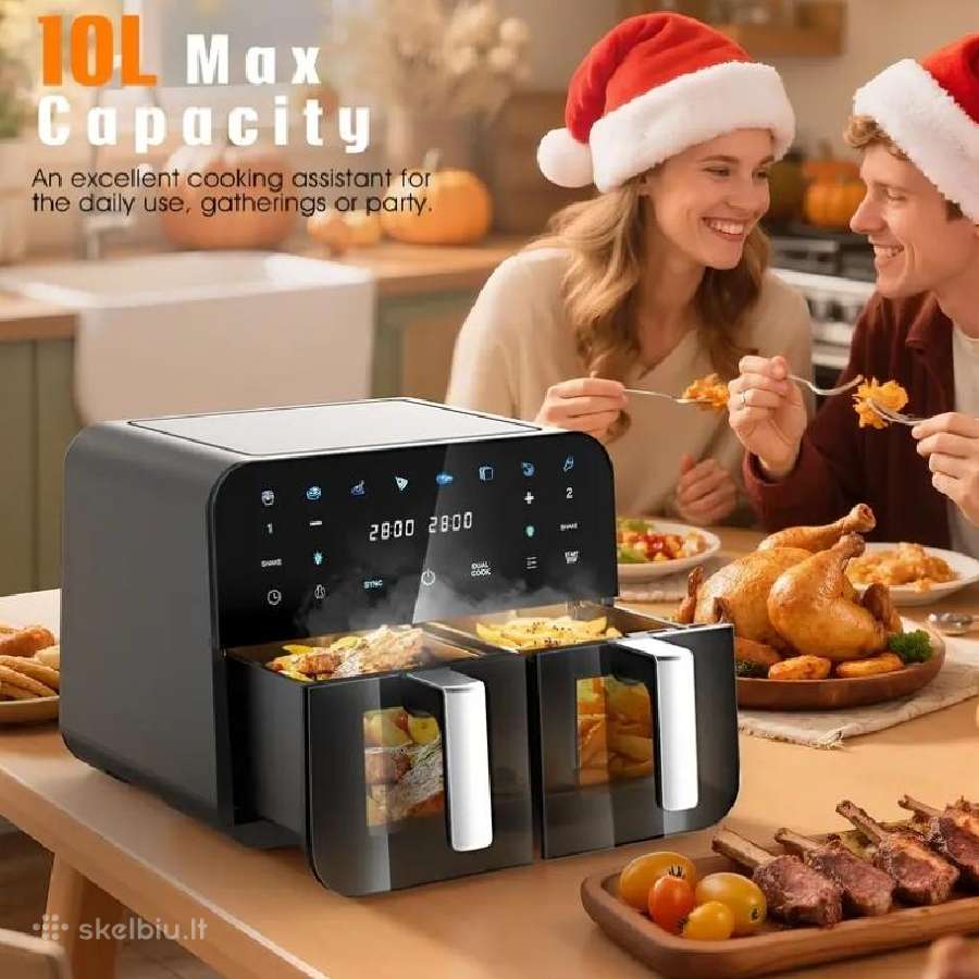 Karšto oro gruzdintuvė Kehot 10 litrų (2x5) - nuotraukos Nr. 2