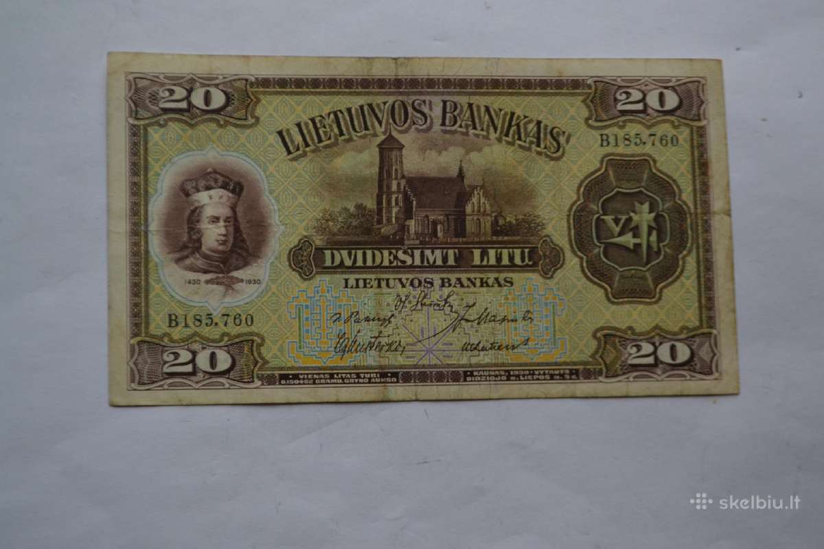 20 litu 1930 m.