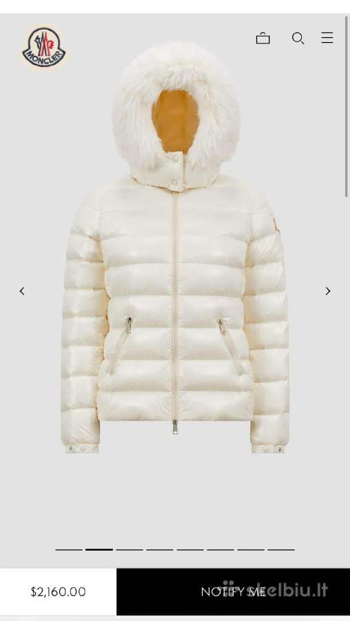 Nauja Moncler Badyf moteriška pūkinė striukė S /36