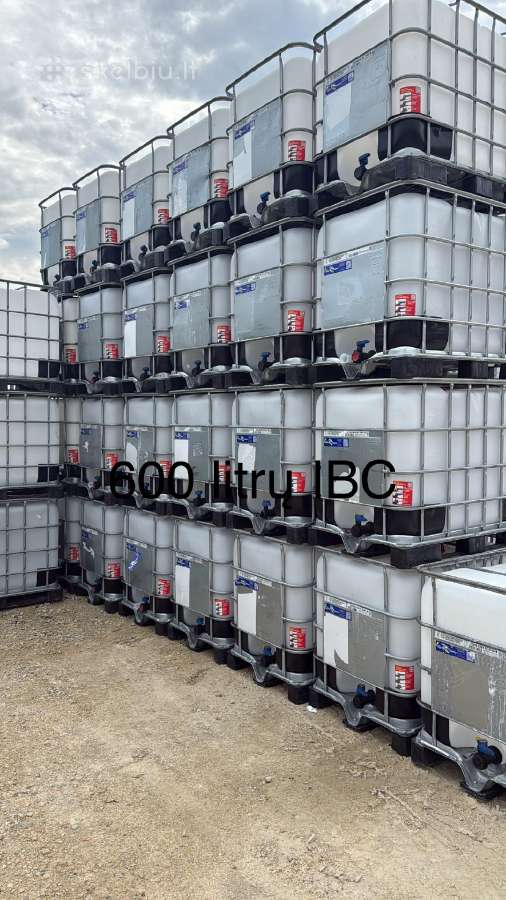 Parduodu 600 litrų Ibc konteinerius.