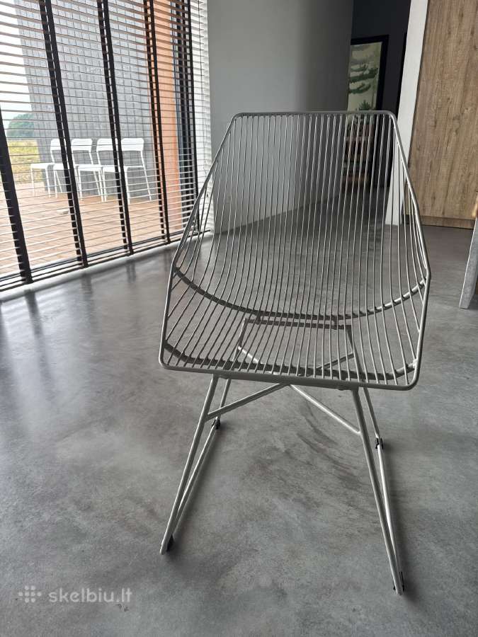 Modernios kėdės iš tvirto metalo - nuotraukos Nr. 4