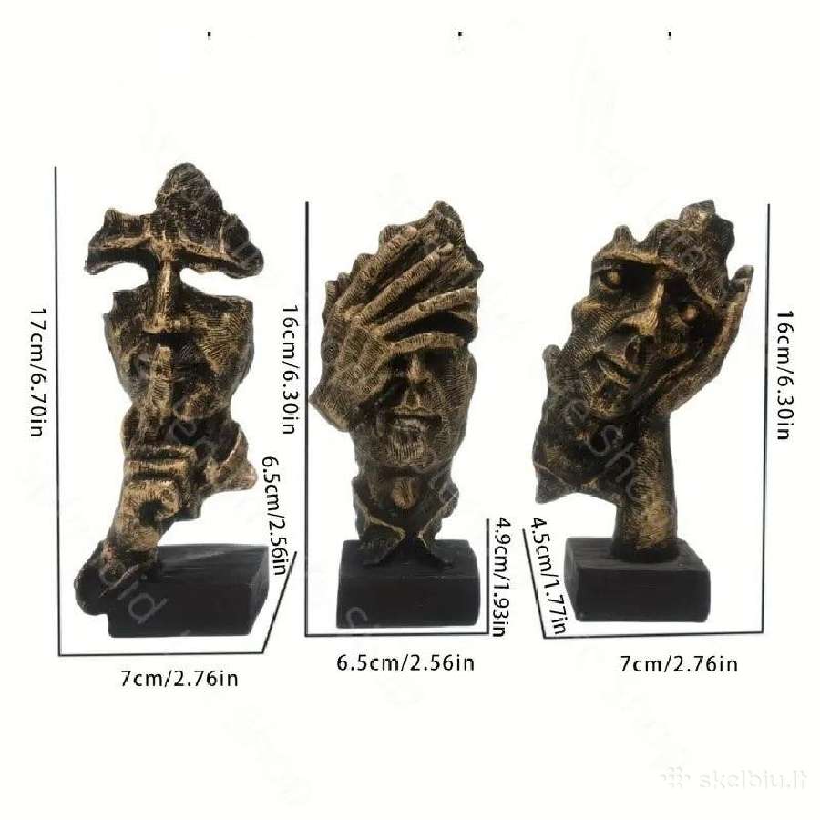 2variant. skulptūros - Nematau, Negirdžiu, Nekalbu - nuotraukos Nr. 4