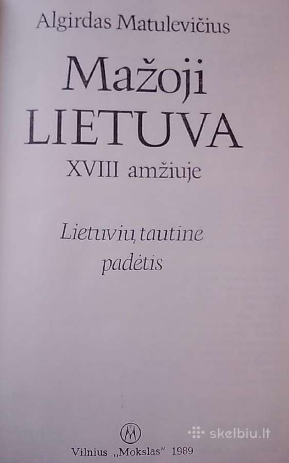 Mažoji Lietuva XVIII amžiuje - nuotraukos Nr. 2