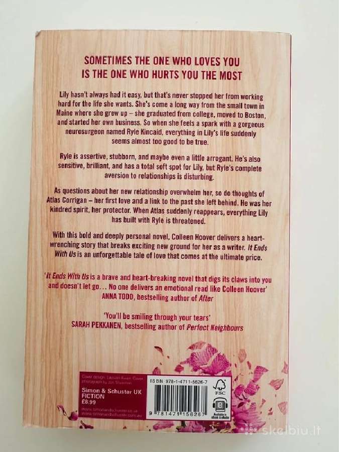 IT ends with us, aut.collen Hoover, meilės romanas - nuotraukos Nr. 3