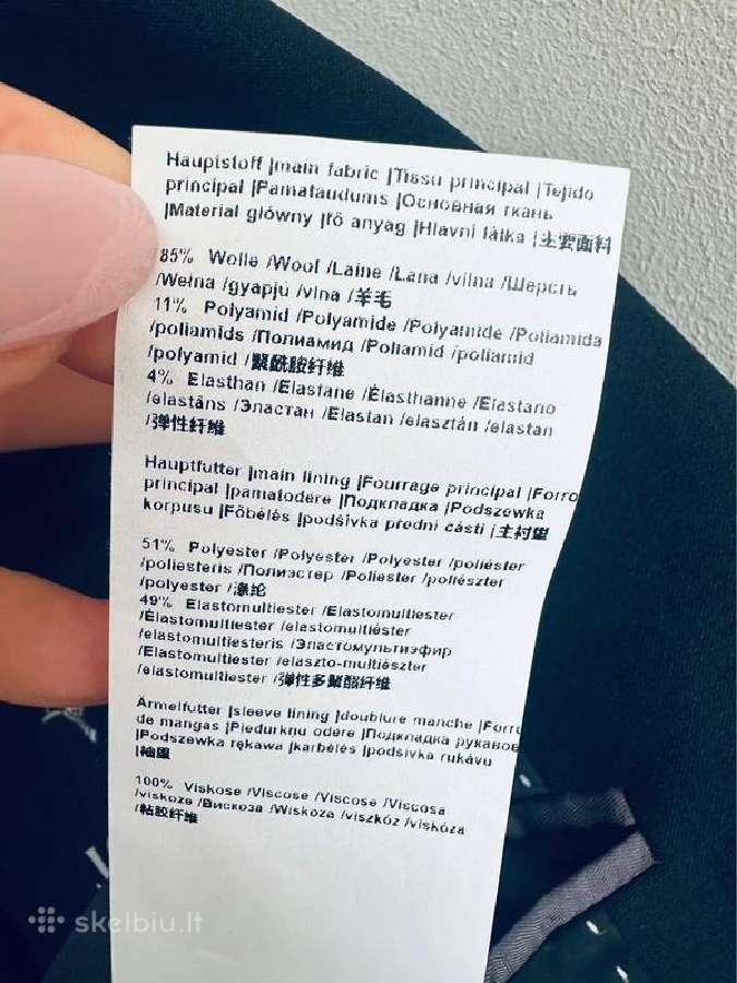 Stilingas juodas Joop! vyriškas kostiumas - nuotraukos Nr. 14