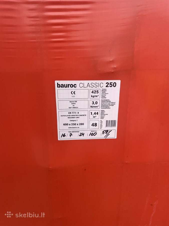 Bauroc classic blokeliai duju silikatas - nuotraukos Nr. 2