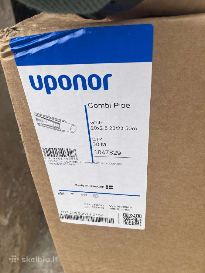 Uponor vamzdis su sarvu 16 ir 20 diametro