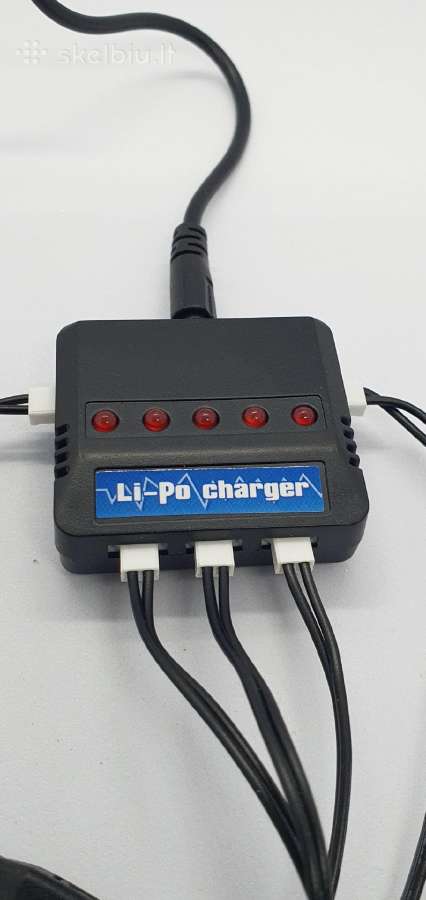 Usb Lipo kroviklis su 4 išėjimais 3,7 V baterijom - nuotraukos Nr. 2