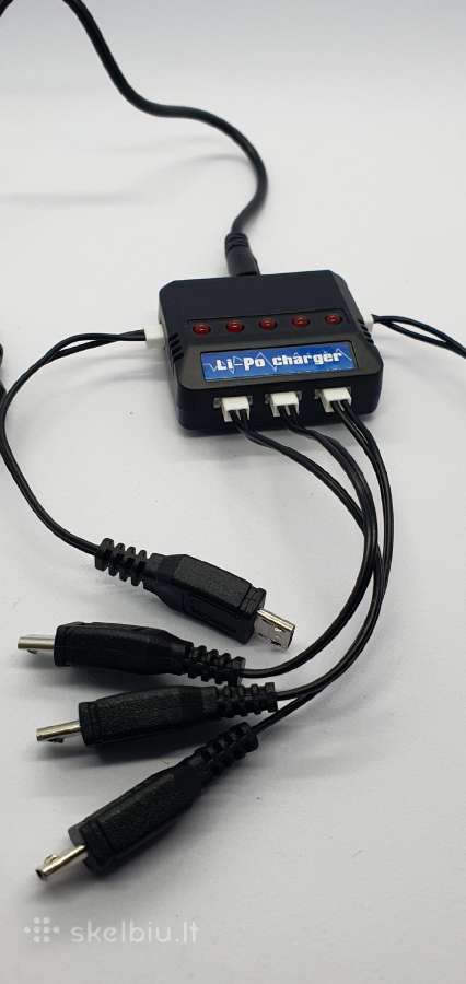 Usb Lipo kroviklis su 4 išėjimais 3,7 V baterijom - nuotraukos Nr. 5