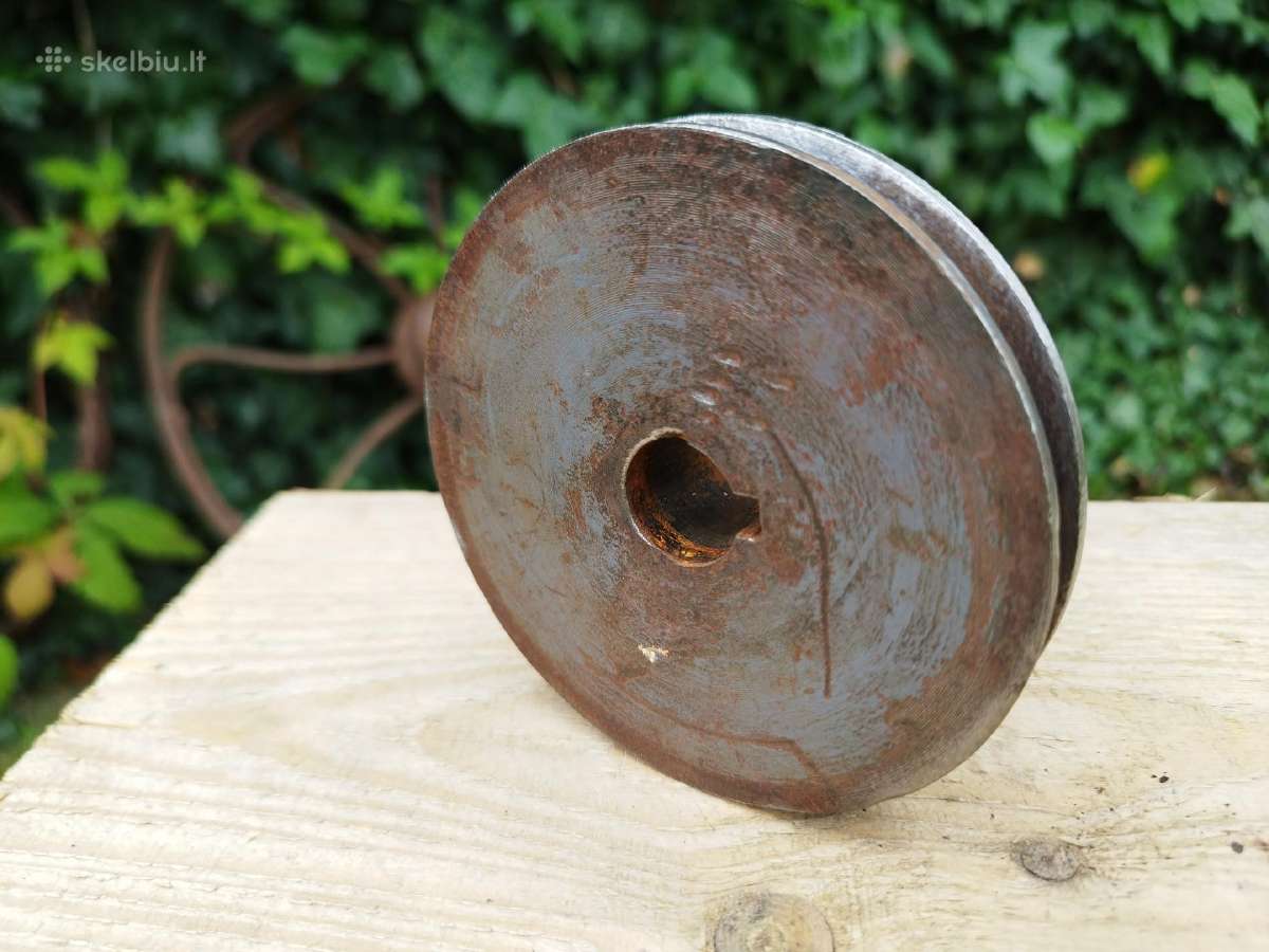 Metalinis skriemulys škivas variklio ašies 10cm - nuotraukos Nr. 2