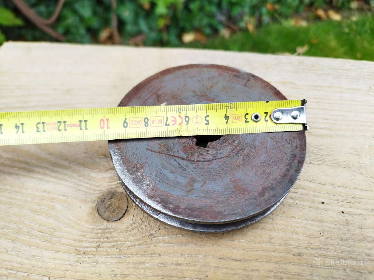 Metalinis skriemulys škivas variklio ašies 10cm - nuotraukos Nr. 6