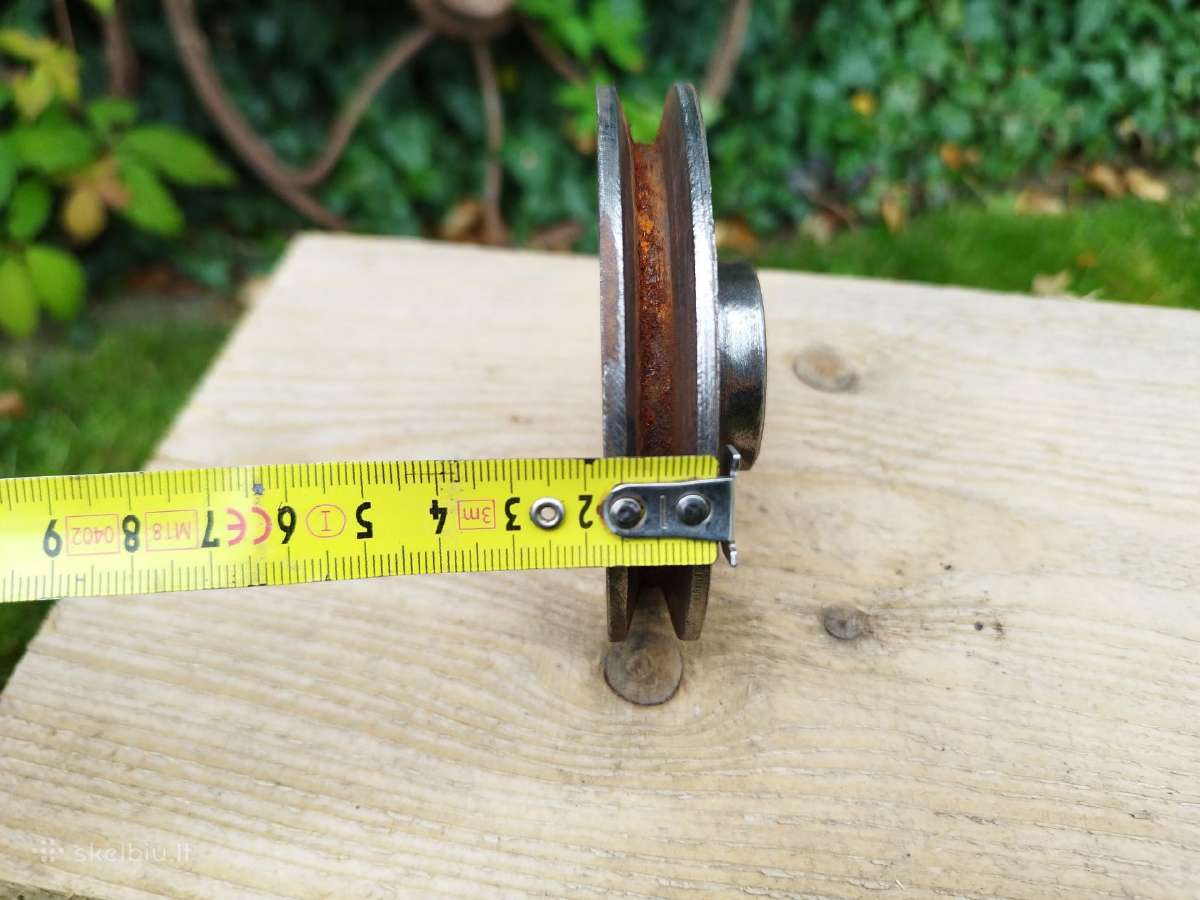 Metalinis skriemulys škivas variklio ašies 10cm - nuotraukos Nr. 7