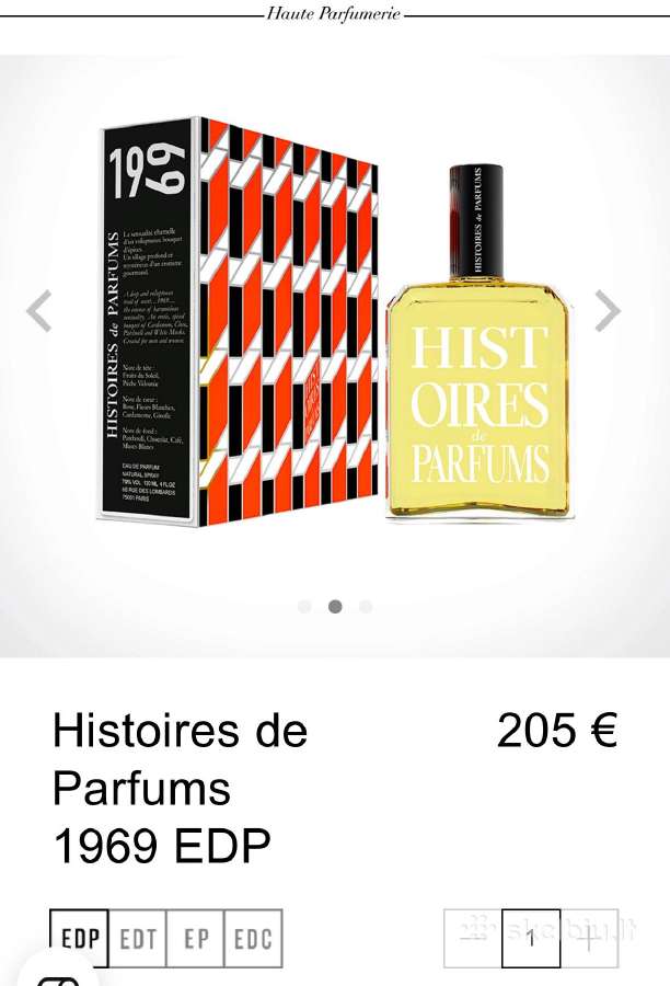 Histoires de Parfums1969 Edp 120ml - nuotraukos Nr. 3
