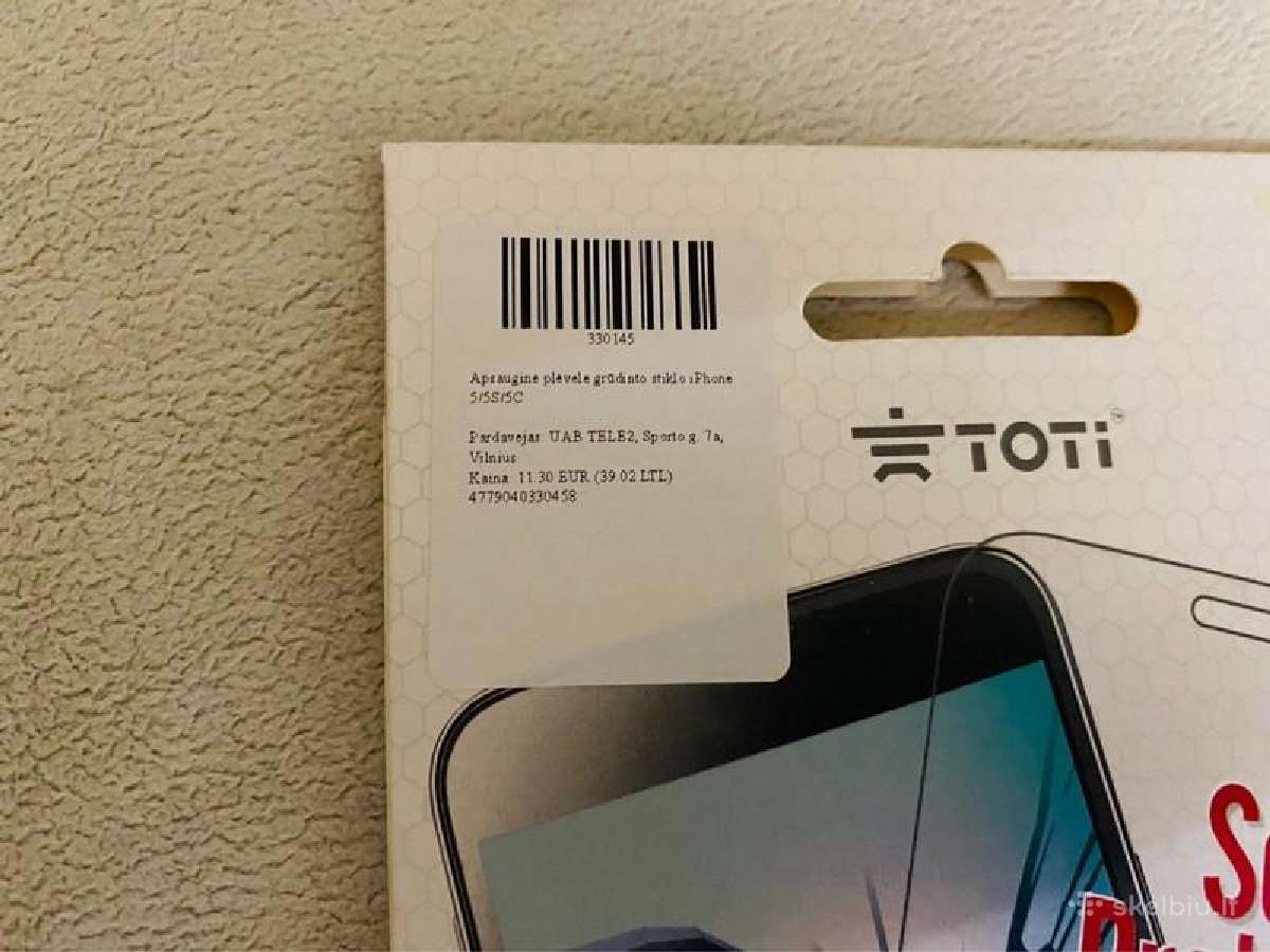 iPhone 5se apsauginis stikliukas/plėvelė - nuotraukos Nr. 4