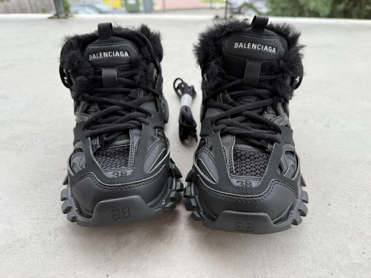 Balenciaga Track Faux Fur Black nauji - nuotraukos Nr. 8