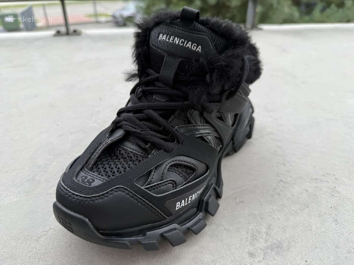 Balenciaga Track Faux Fur Black nauji - nuotraukos Nr. 9