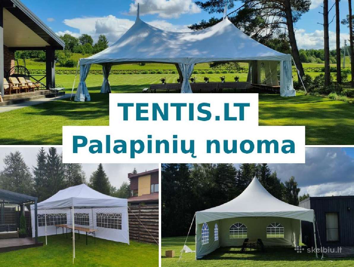 Renginių palapinės ir įrangos nuoma