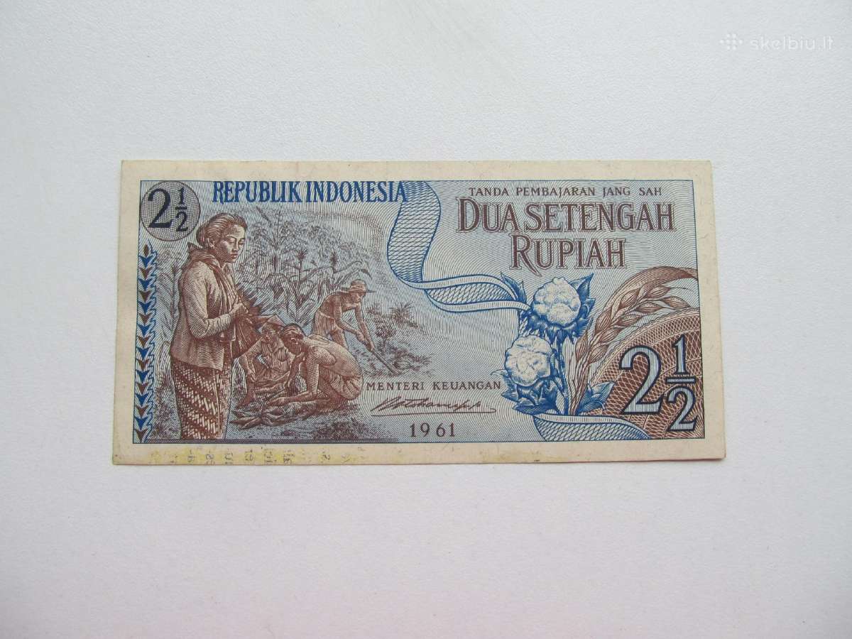 21/2 rupiah , Indonezija , 1961