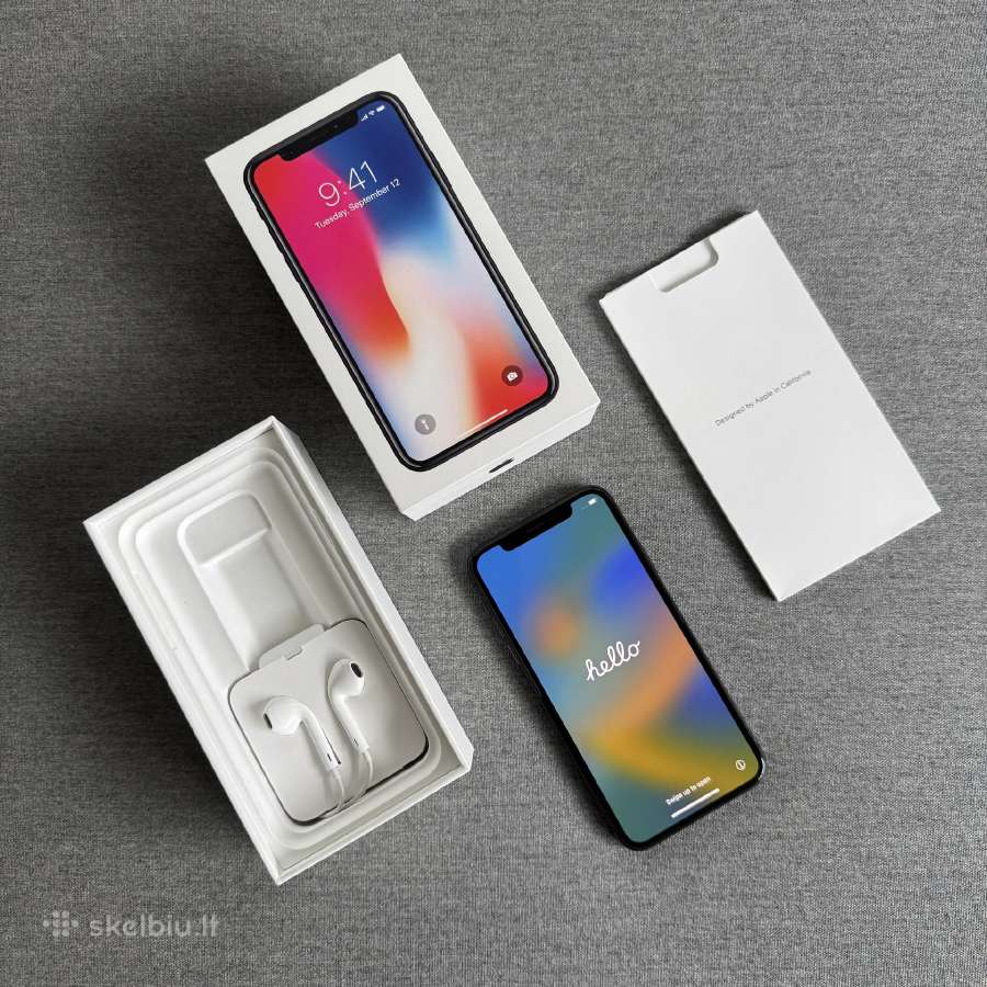 iPhone X, Space Gray, 64 GB