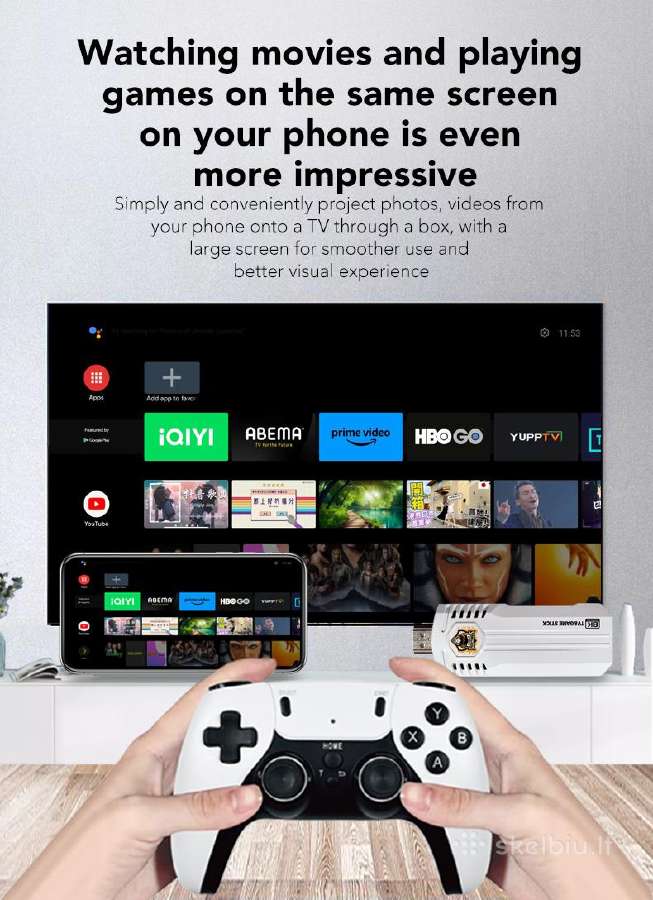 Retro žaidimų konsolė/android TV box K8 Pro (Sale) - nuotraukos Nr. 9