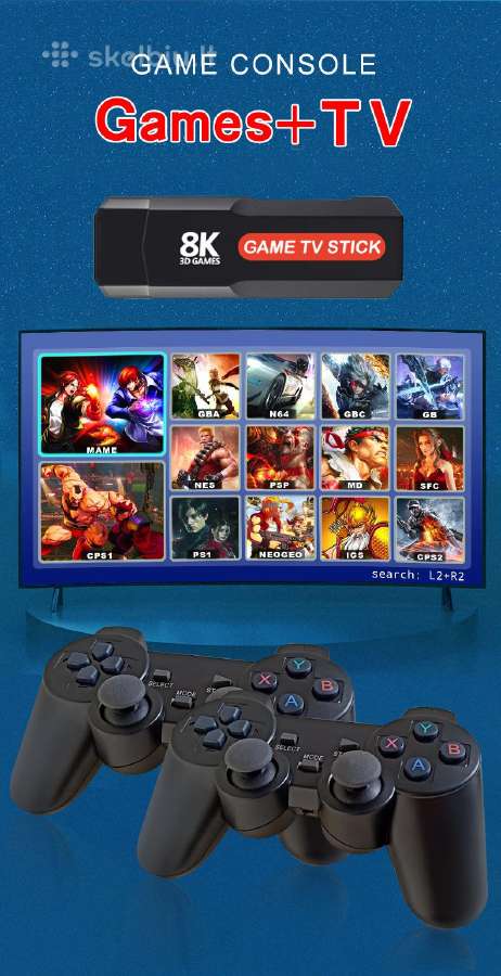Retro žaidimų konsolė/android TV Box Q9 Max (Sale) - nuotraukos Nr. 2