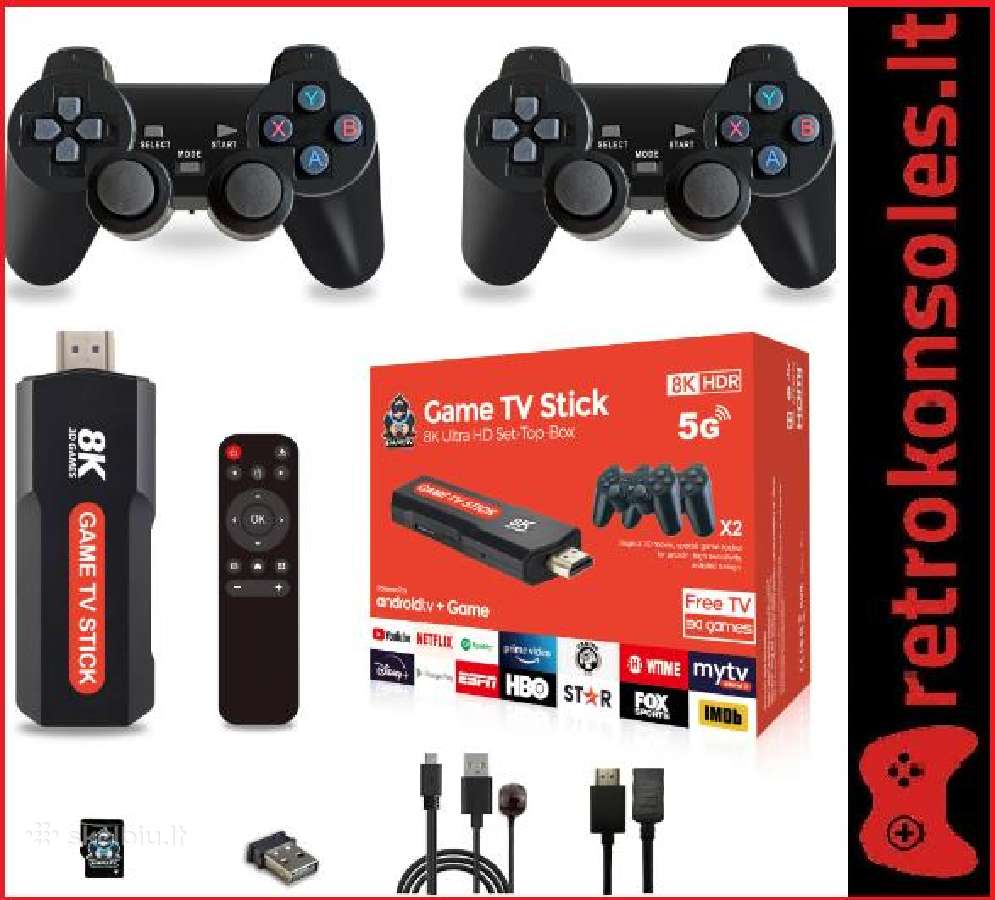Retro žaidimų konsolė/android TV Box Q9 Max (Sale)