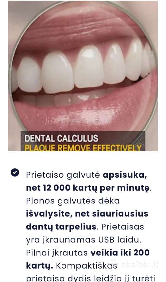 Stomatologinis prietaisas akmenų pašalinimui - nuotraukos Nr. 5