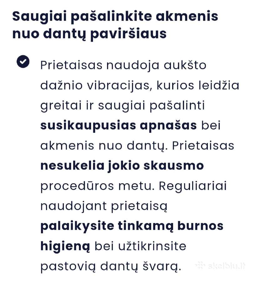 Stomatologinis prietaisas akmenų pašalinimui - nuotraukos Nr. 3