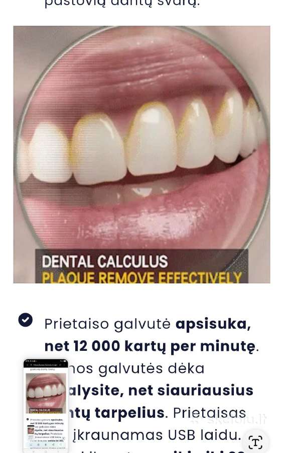 Stomatologinis prietaisas akmenų pašalinimui - nuotraukos Nr. 4